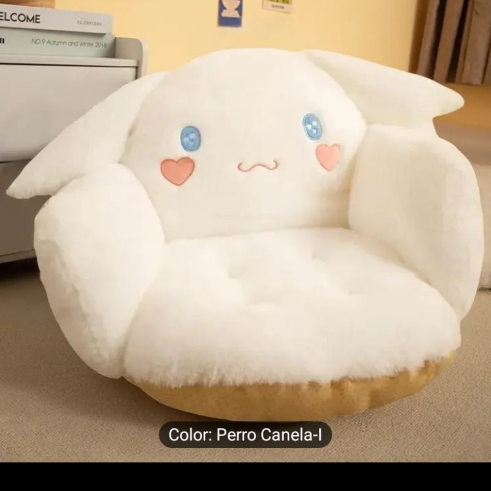 Cute White Plush Chair